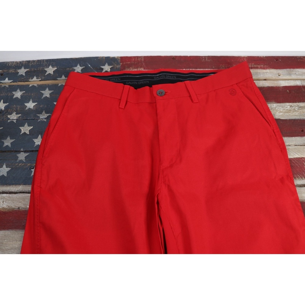 Noah Galvin Green Mens Golf Pants Red 30x30 Breathable Performance - Picture 8 of 10